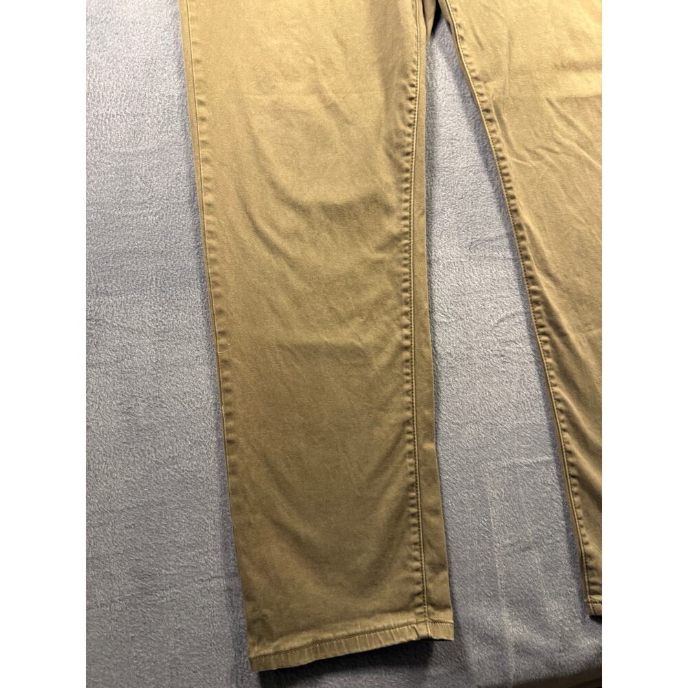 Lucky Brand Khaki Straight Leg Pants Mens 36x32 Tan Casual Cotton‎ - Picture 2 of 7